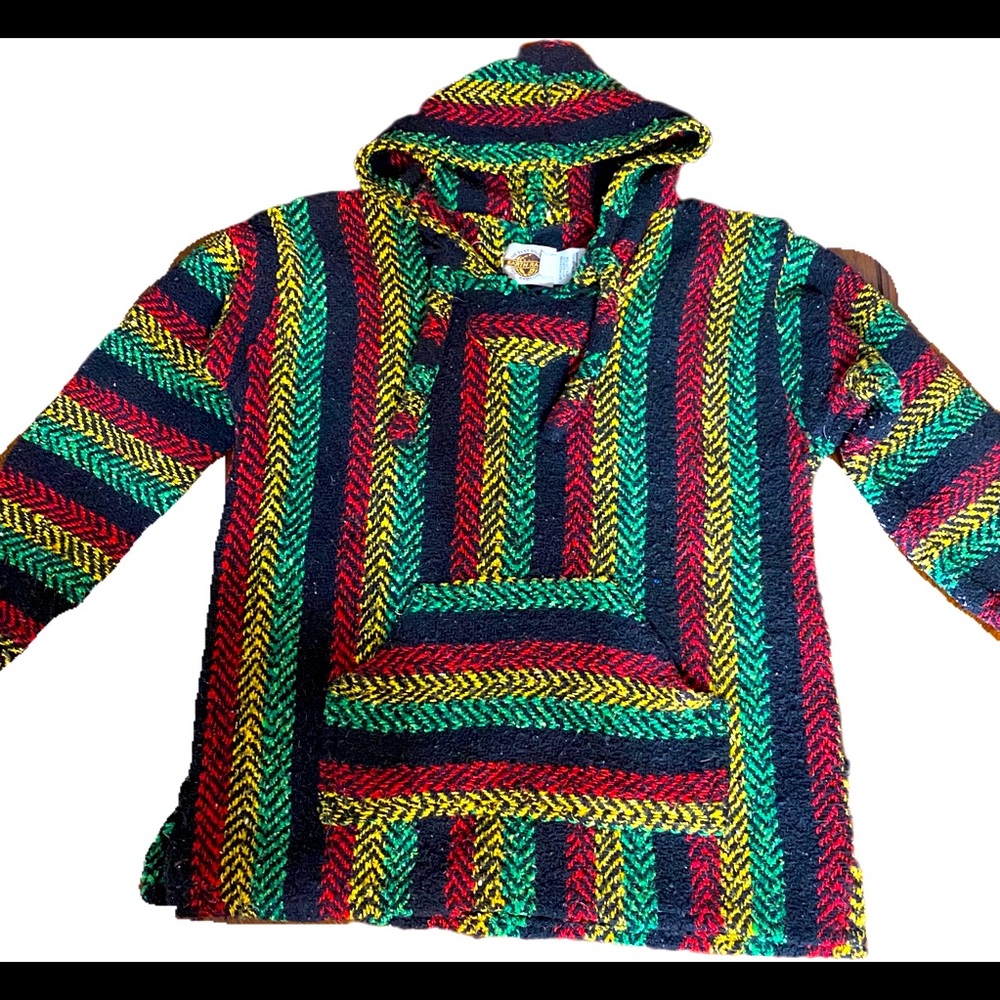 UNISEX BAJA JOE MEXICAN HOODIE RASTA